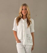 Embroidered Cafe Shirt