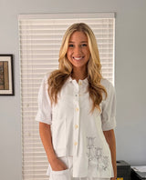 Embroidered Cafe Shirt